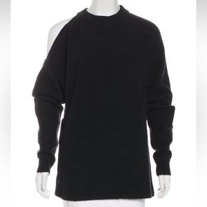Tibi sweater with cut out shoulder and buttons